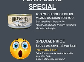 Bulk Case — Plain Coho Salmon (Case of 24)